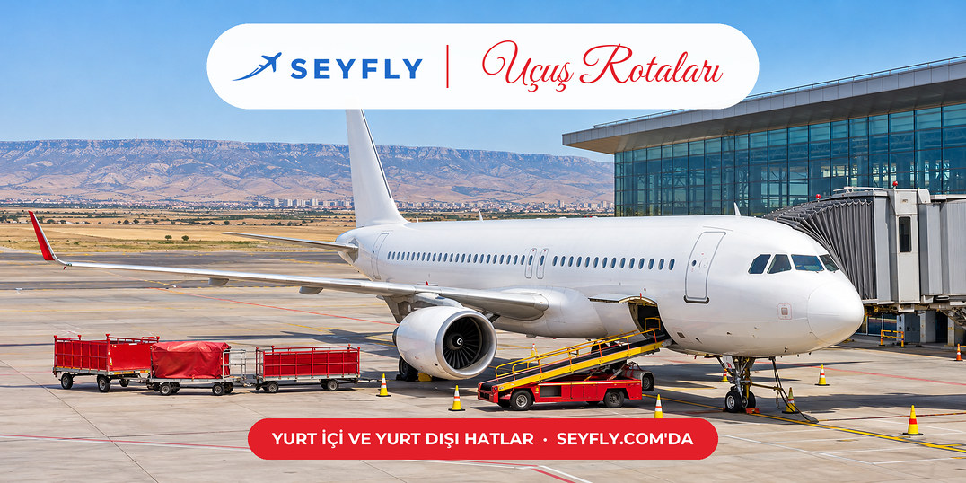 Diyarbakır Havalimanı apronunda bekleyen beyaz yolcu uçağı