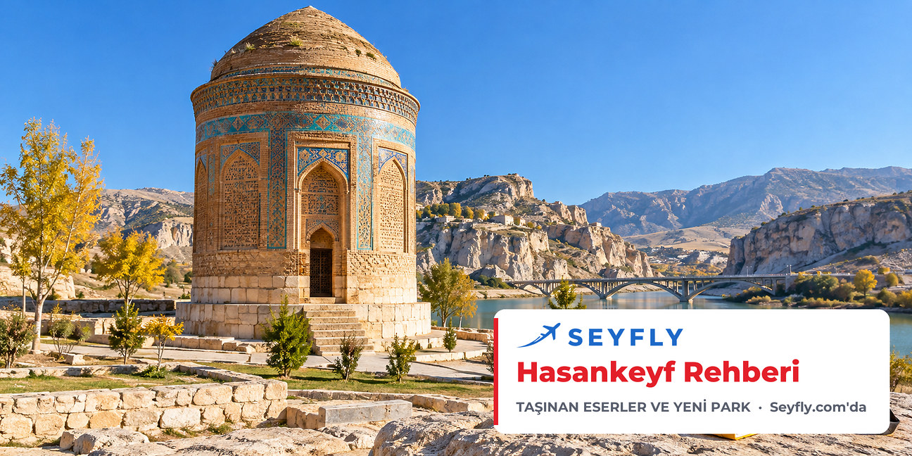 Hasankeyf kültür parkına taşınan turkuaz çinili Zeynel Bey Türbesi