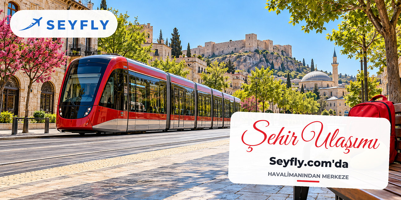 Ağaçlı bulvarda ilerleyen modern Gaziantep tramvayı