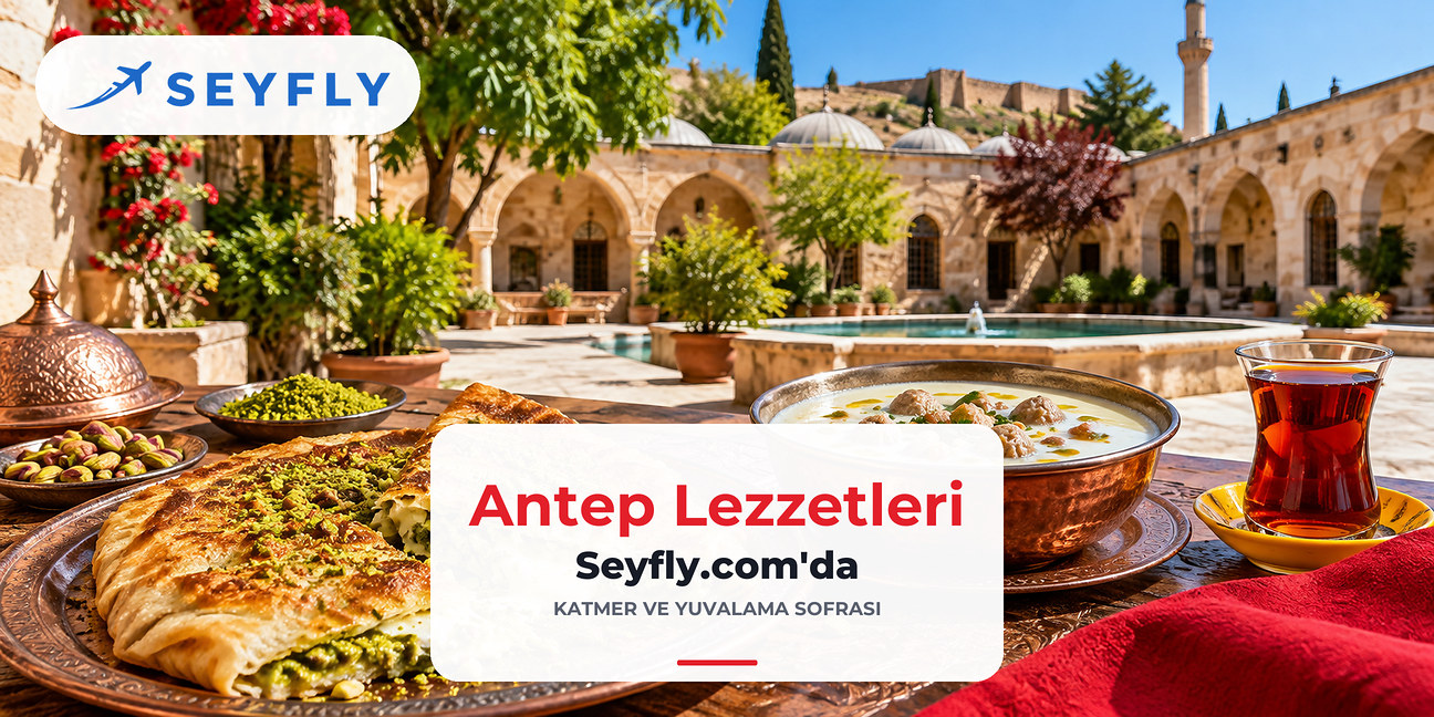 Kaymaklı fıstıklı katmer ve bakır kasede yuvalama çorbası