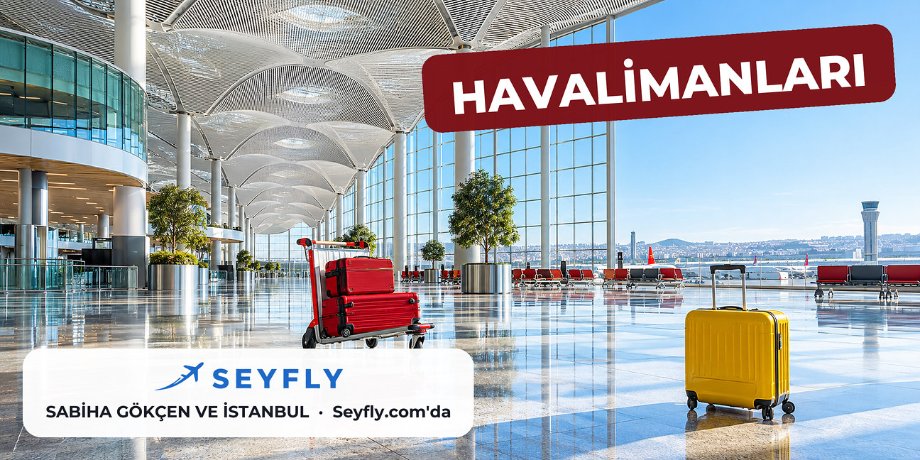 Geniş tavanlı boş İstanbul Havalimanı terminal salonu