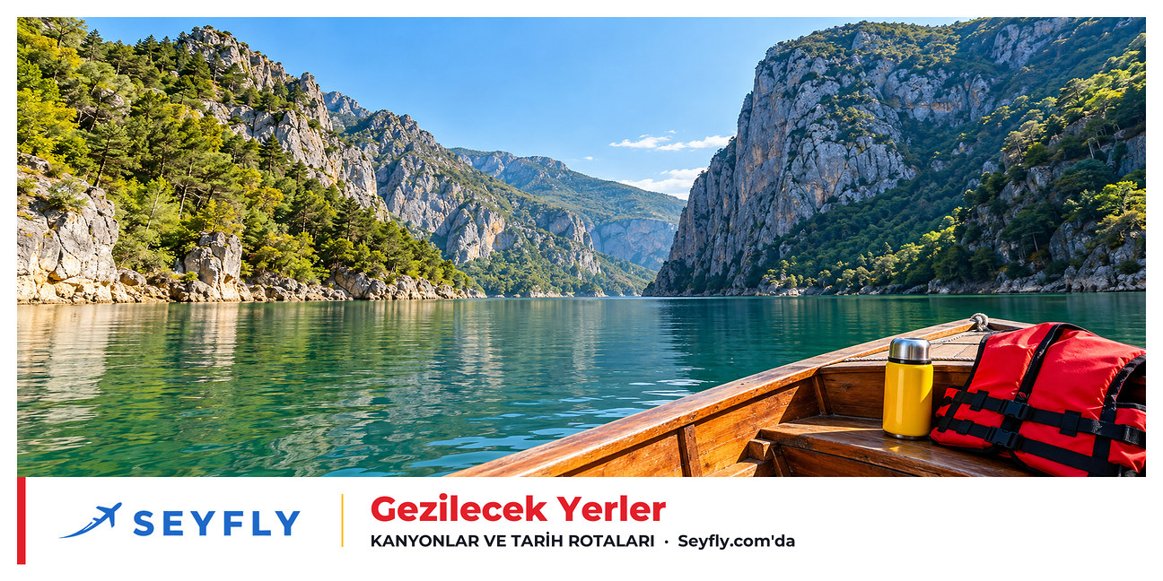 Vezirköprü'de zümrüt sulu Şahinkaya Kanyonu