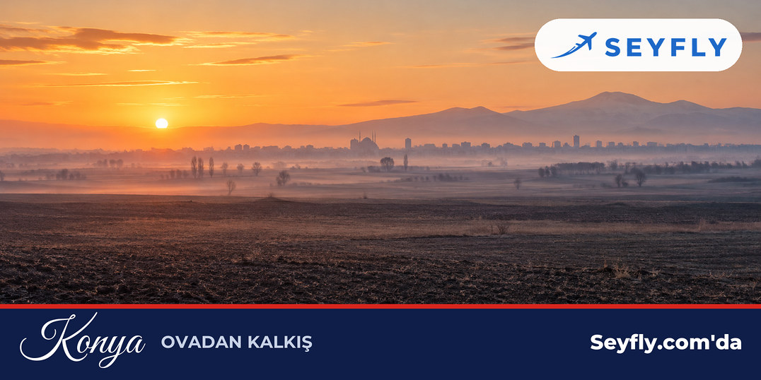 Konya'nın kuzeydoğusunda havalimanı çevresindeki düz ve geniş ova