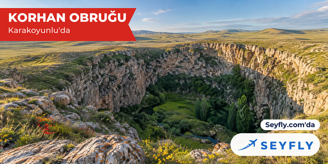 Korhan Yaylası'nda derin, dairesel karstik obruk