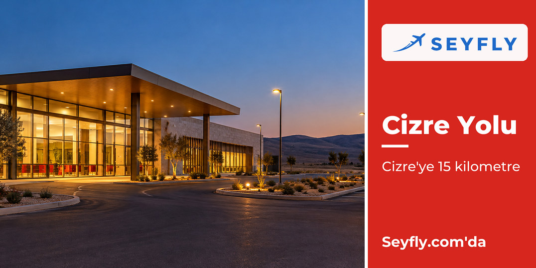 Cizre yakınındaki havalimanının kara tarafındaki terminal binası