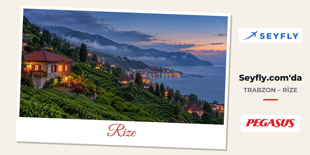 Rize'de denize inen dik yamaçları basamak basamak kaplayan çay bahçeleri