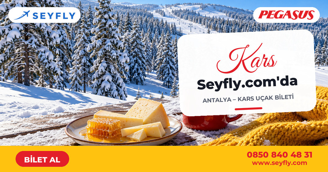 Antalya - Kars uçak bileti - Seyfly