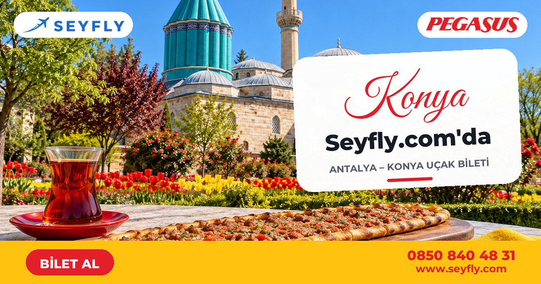 Antalya - Konya uçak bileti - Seyfly