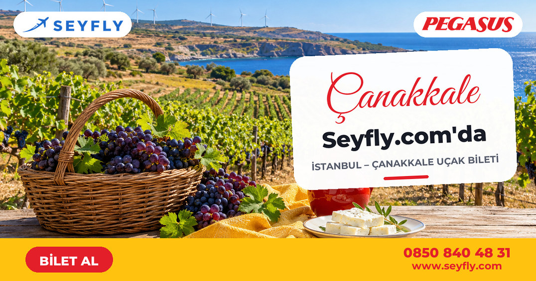 İstanbul - Çanakkale uçak bileti - Seyfly