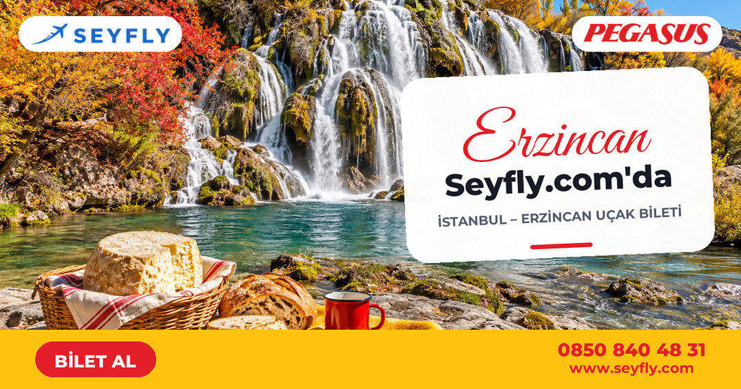 İstanbul - Erzincan uçak bileti - Seyfly