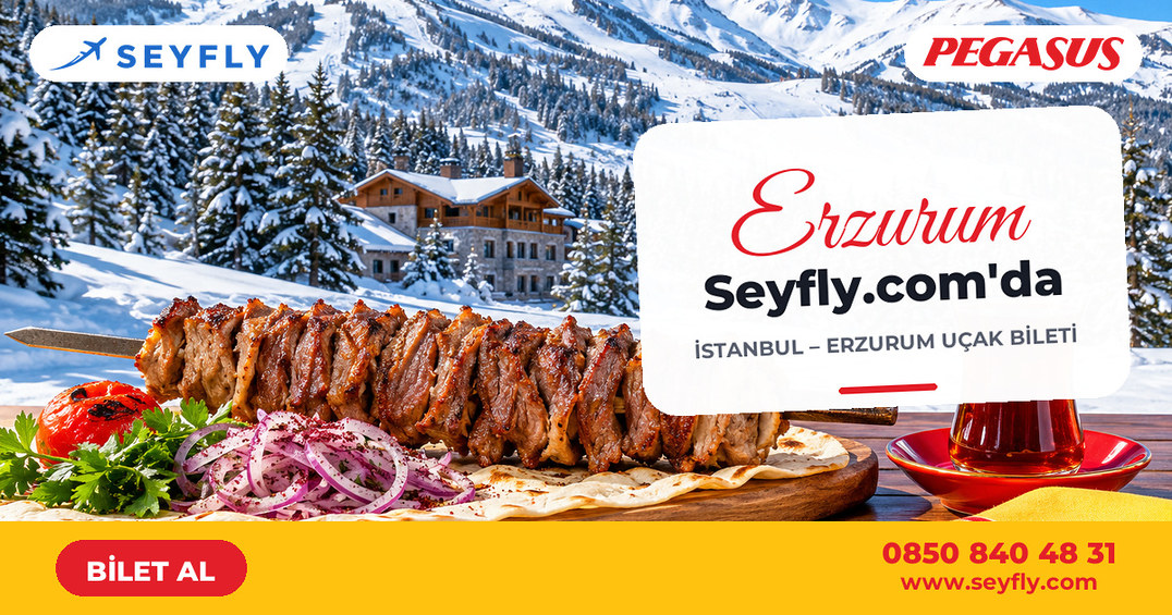 İstanbul - Erzurum uçak bileti - Seyfly