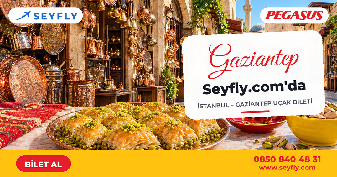 İstanbul - Gaziantep uçak bileti - Seyfly