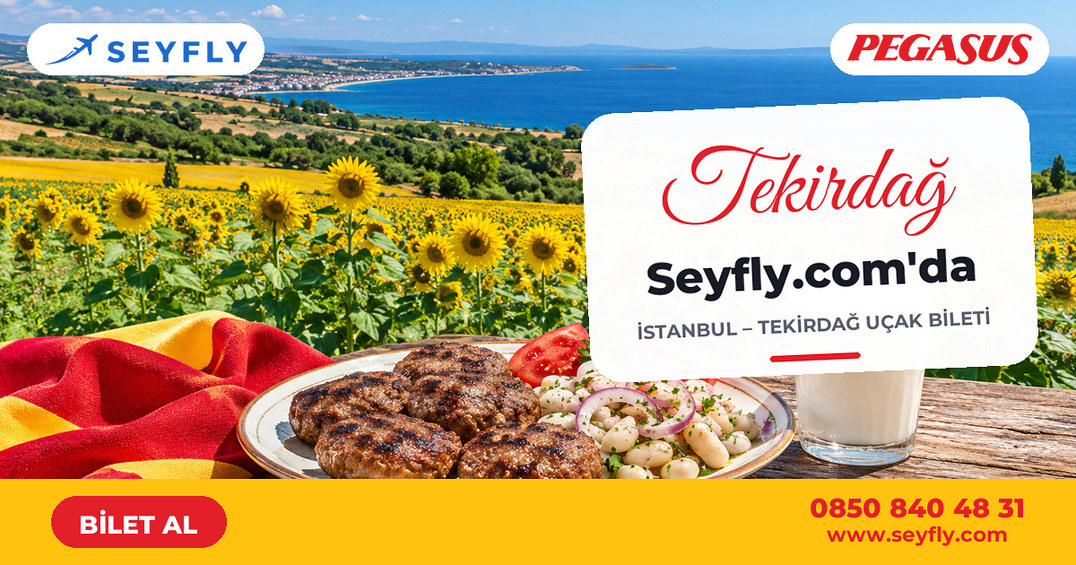 İstanbul - Tekirdağ uçak bileti - Seyfly