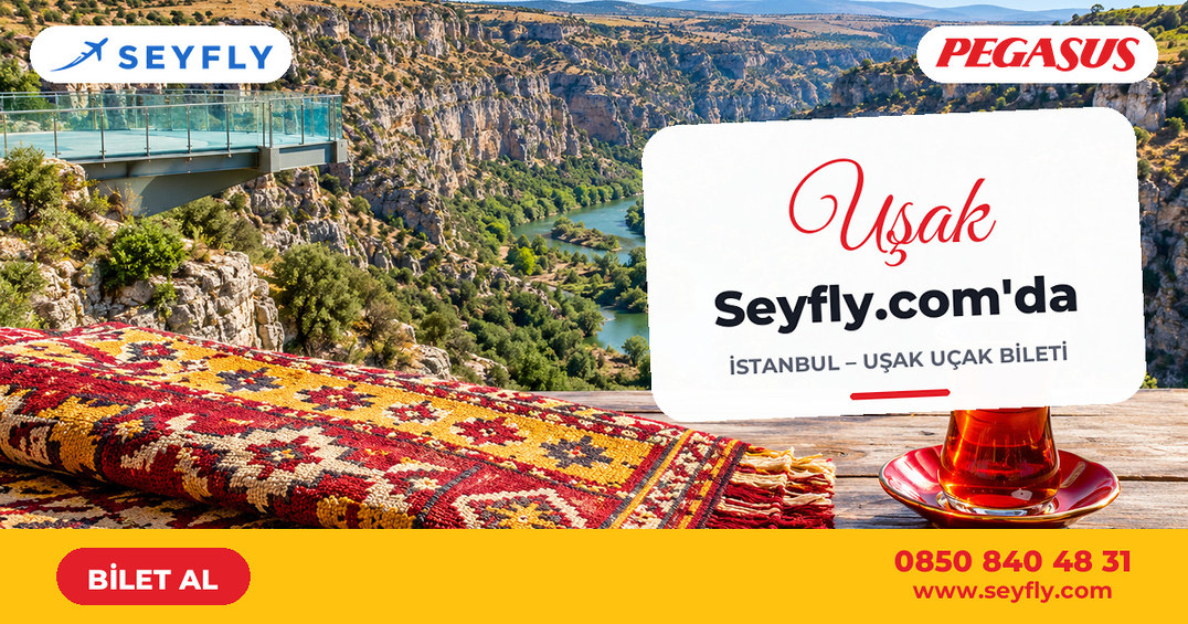 İstanbul - Uşak uçak bileti - Seyfly