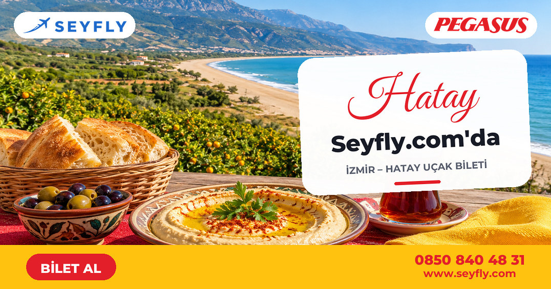 İzmir - Hatay uçak bileti - Seyfly