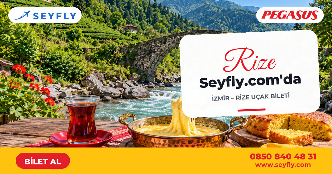 İzmir - Rize uçak bileti - Seyfly